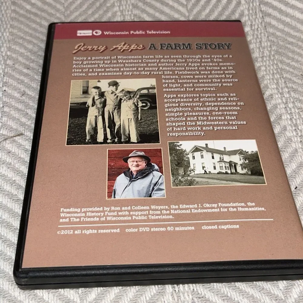 Jerry Apps: A Farm Story by Wisconsin Public Television‎ (2014 DVD PBS) Signed